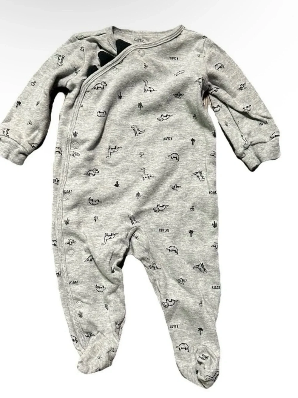 Baby Boy Footie Pajamas Dinosaurs Size 3-6 Months